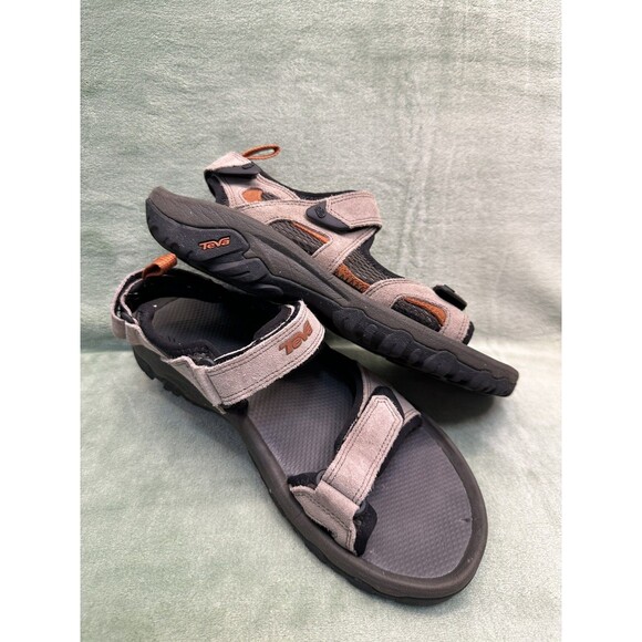 Teva Sandals Shoes Mens Size 8 Tan Katavi Outdoor Hiking Sports Strappy Trail - Picture 1 of 12